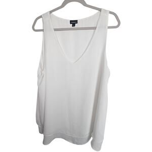 Torrid Womens Flowy V-Neck Tank Top Plus Size 1X Minimalist Summer Travel Basic